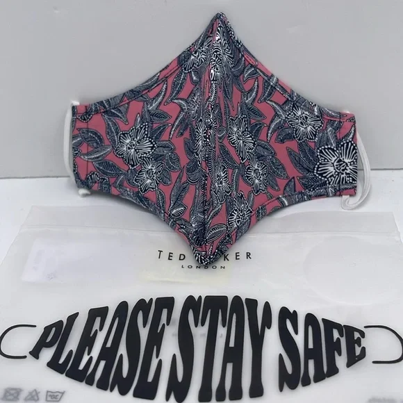 Ted Baker Pink Floral Face Mask TED BAKER LONDON Reversible Reusable
NWT - Picture 5 of 11